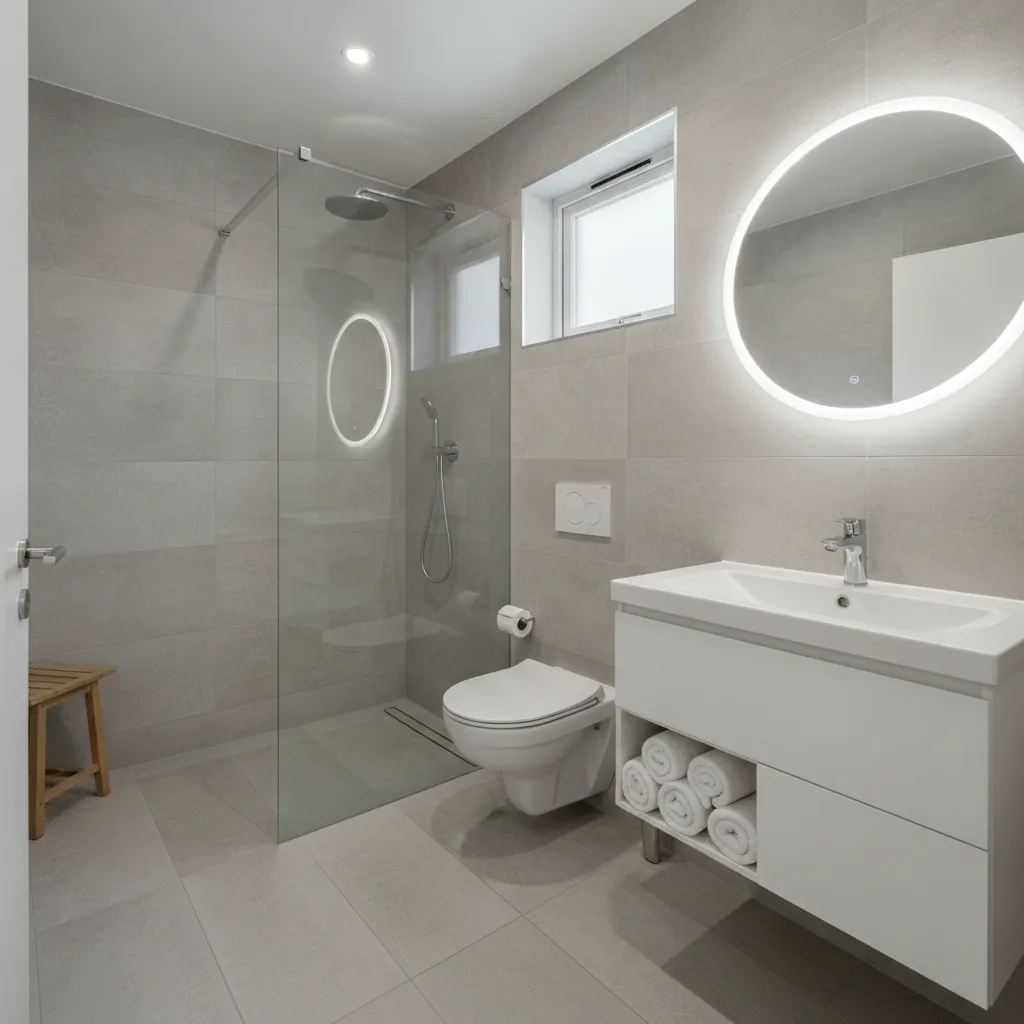 Kleine Badsanierung mit Walk-In Dusche