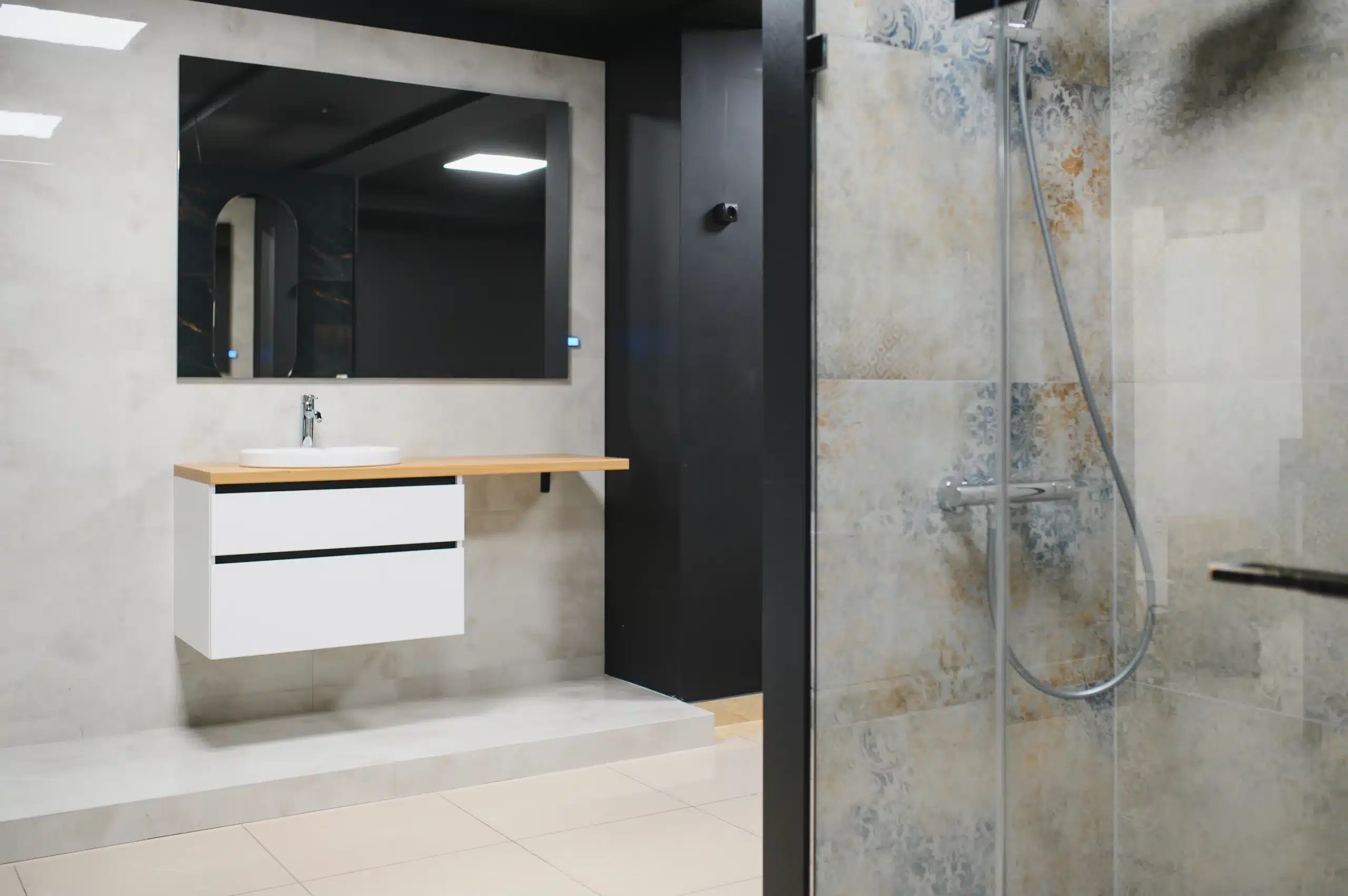 Badezimmer im Neubau